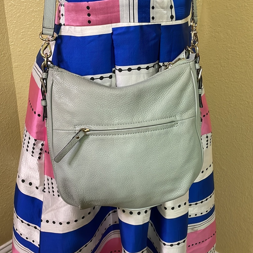 Kate Spade green peebled leather handle bag - Picture 5 of 11